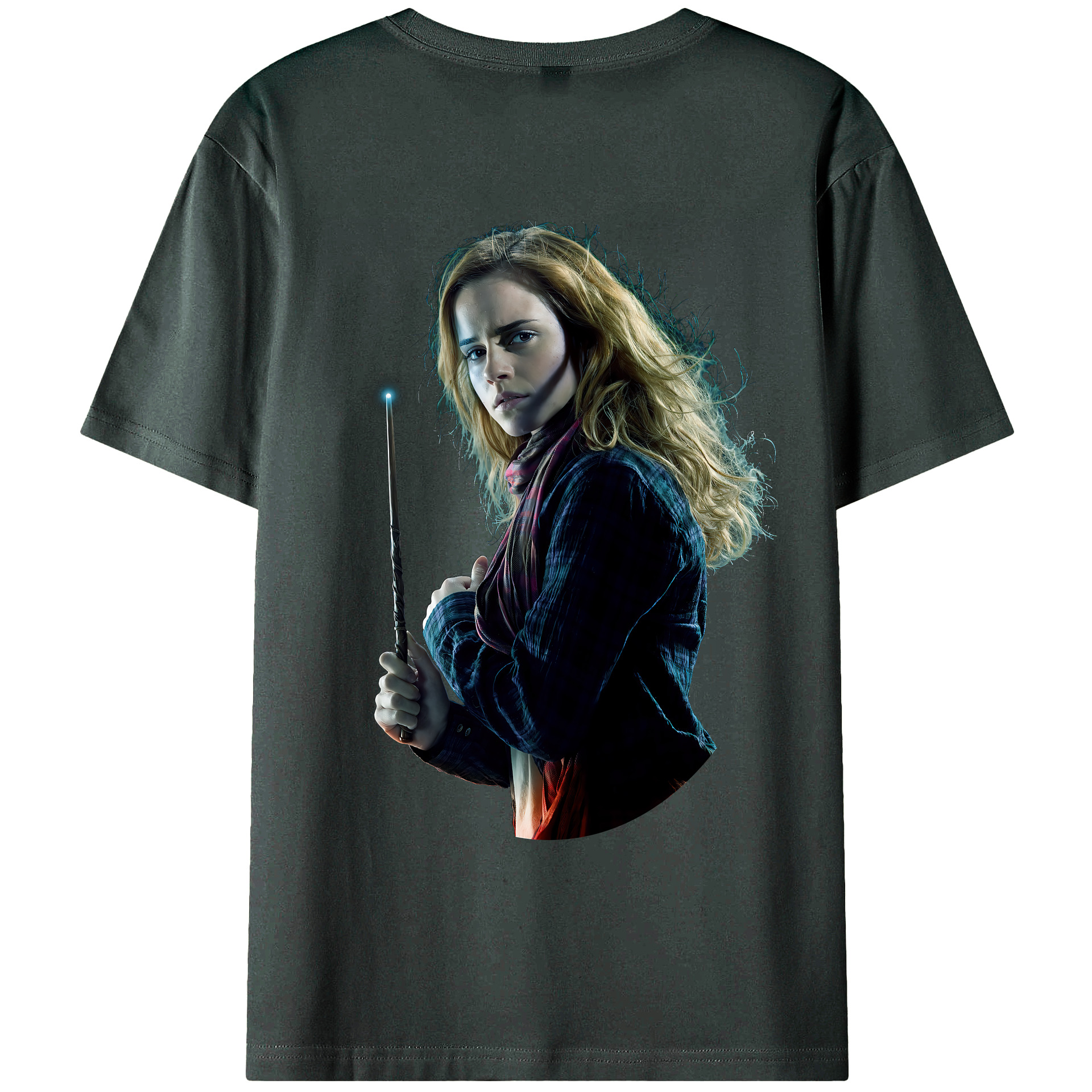 （画像用） Harry Potter ハリー・ポッターシリーズ 綿100％ メンズ半袖Tシャツ（バックプリント） 通気性